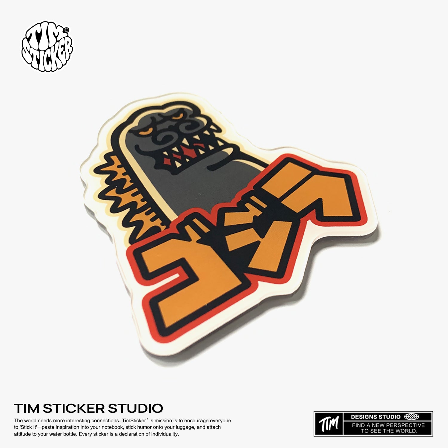 Strong Magnetic Scratch-Free Gojira Pattern Refrigerator Magnets, Protects Refrigerator Surface Without Marks TIM STICKER®