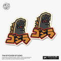 Strong Magnetic Scratch-Free Gojira Pattern Refrigerator Magnets, Protects Refrigerator Surface Without Marks TIM STICKER®