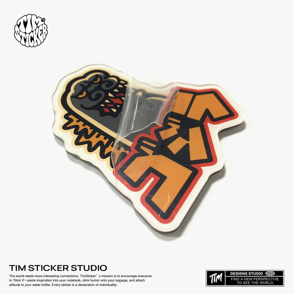 Strong Magnetic Scratch-Free Gojira Pattern Refrigerator Magnets, Protects Refrigerator Surface Without Marks TIM STICKER®