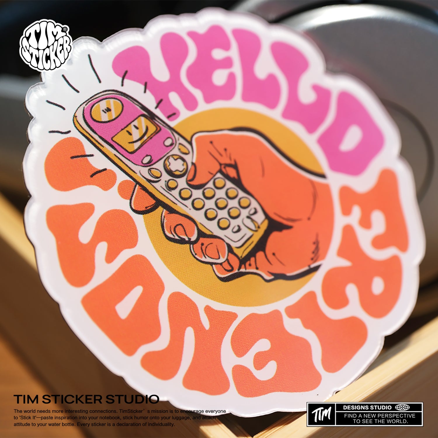 Strong Magnetic Scratch-Free Hello Friends Pattern Refrigerator Magnets, Protects Refrigerator Surface Without Marks TIM STICKER®