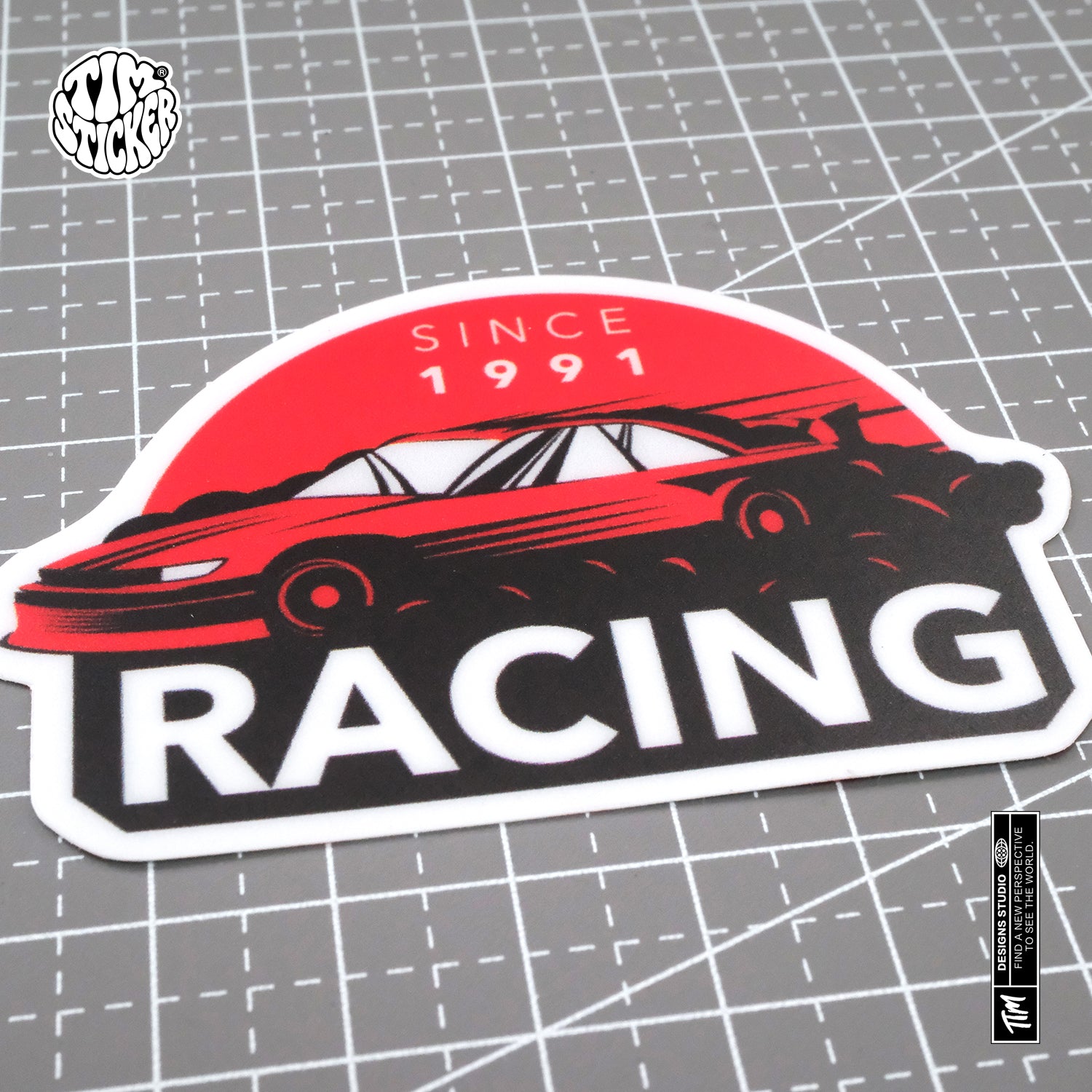 Kart Racing Waterproof Stickers Set, Trendy Cartoon Outdoor Style Sticker Decal for Laptop, Water Bottle, Car, Skateboard, 3 PCS, Not Reusable TIM STICKER®