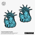 Strong Magnetic Scratch-Free Lady Liberty Pattern Refrigerator Magnets, Protects Refrigerator Surface Without Marks TIM STICKER®