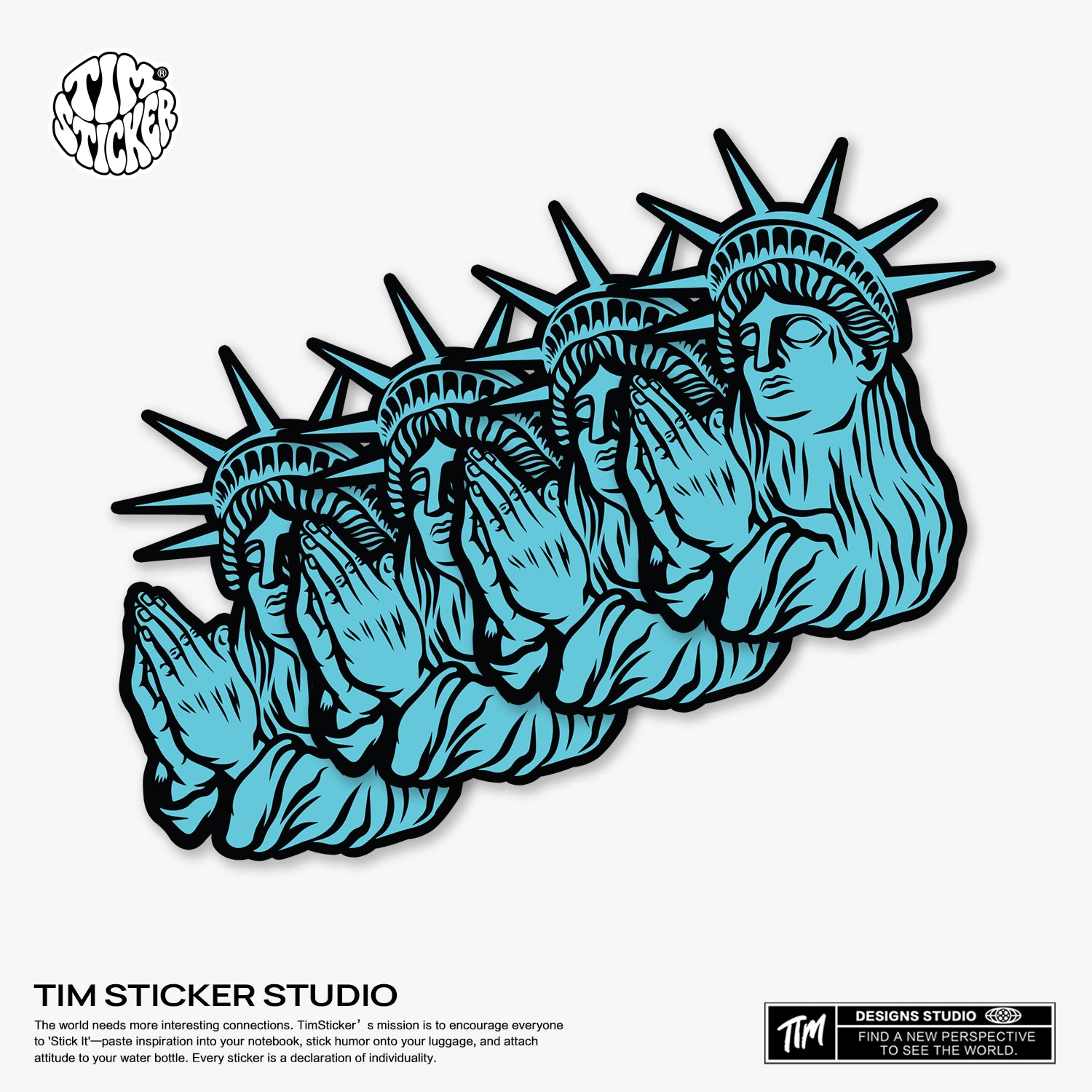 Strong Magnetic Scratch-Free Lady Liberty Pattern Refrigerator Magnets, Protects Refrigerator Surface Without Marks TIM STICKER®