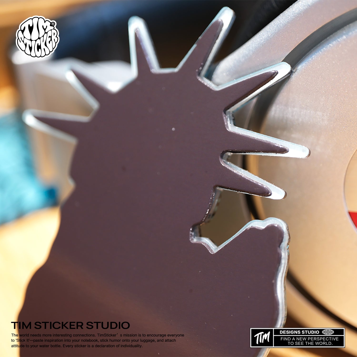 Strong Magnetic Scratch-Free Lady Liberty Pattern Refrigerator Magnets, Protects Refrigerator Surface Without Marks TIM STICKER®