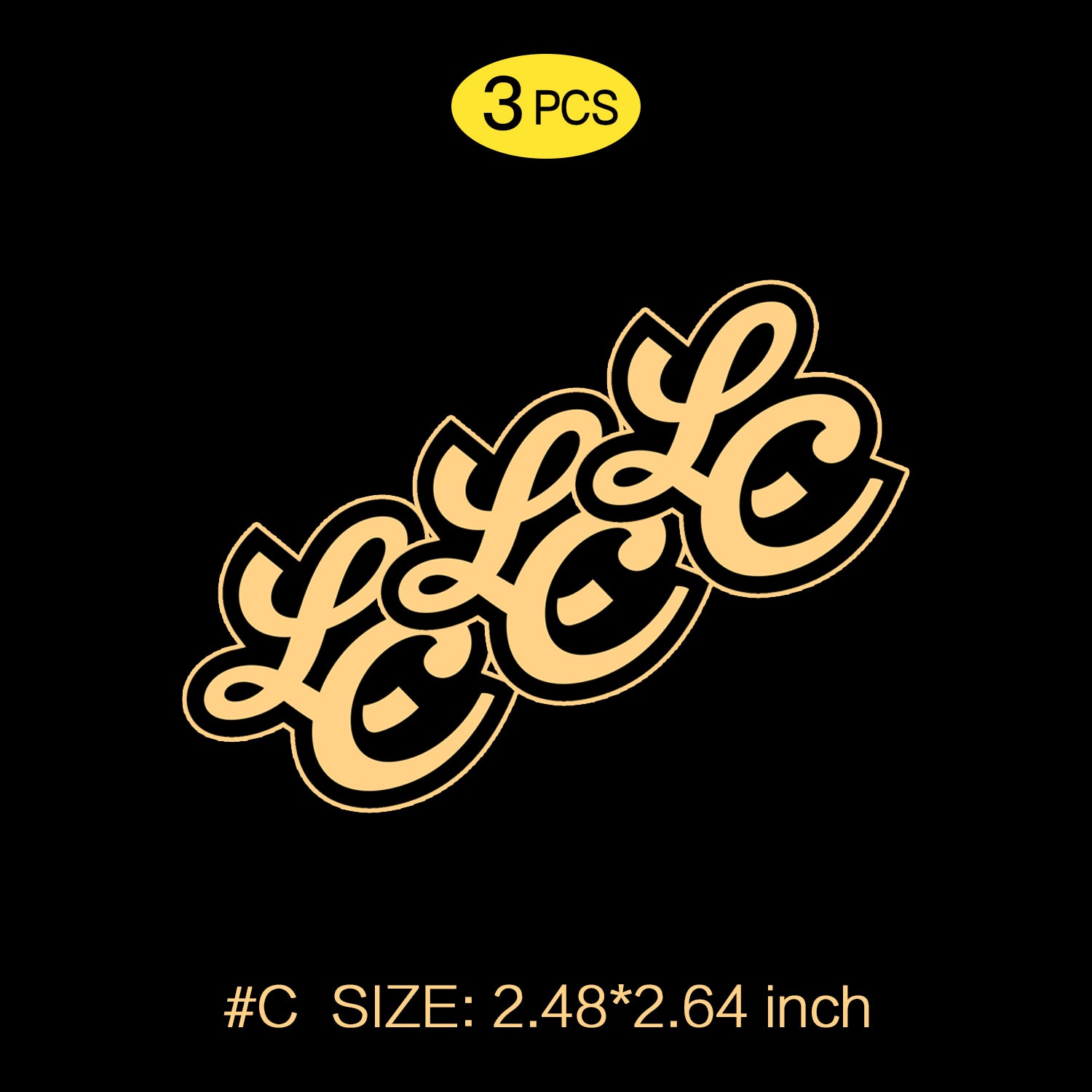 Lonecat Black Gold Cat Head Sticker Set – Luxury Graffiti Style Vinyl Decal for Cars, Laptops & Windows, 3 PCS, Not Reusable, TIM STICKER®