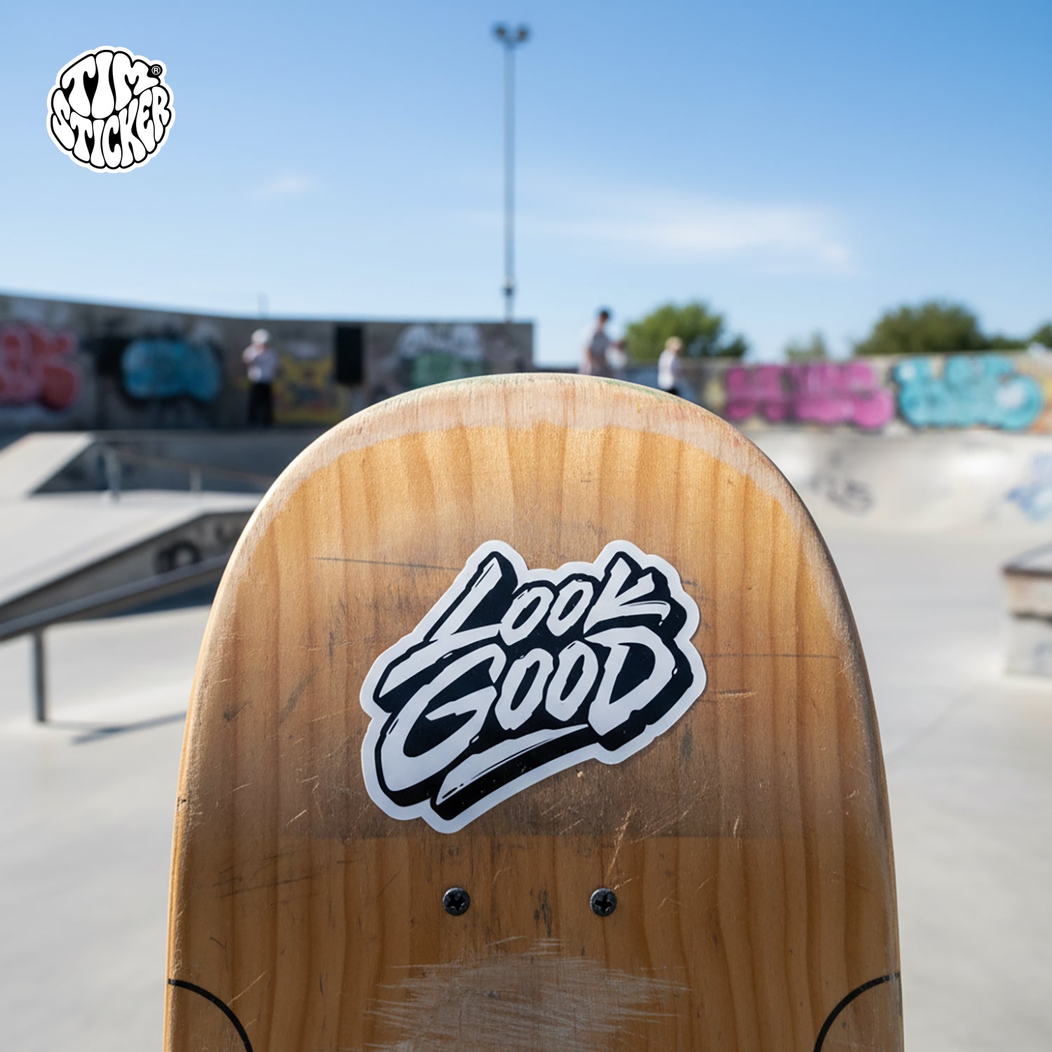 Looks Good Inspirational Laptop Stickers, Waterproof & Durable, 1 PCS, Not Reusable TIM STICKER®