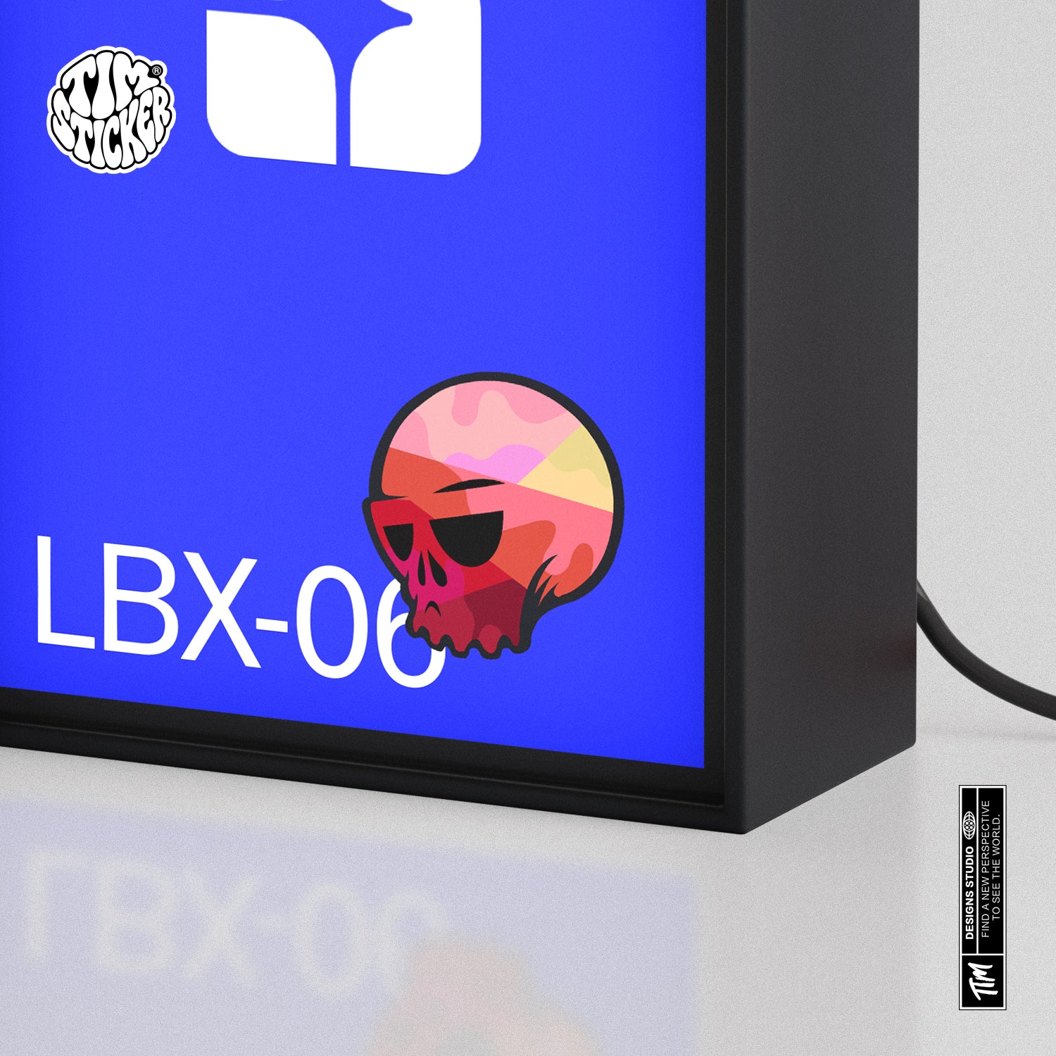 Skully Skull Graffiti Sticker – Green & Red Camo Style Decals for Cars, Laptops & Windows, 3 PCS, Not Reusable TIM STICKER®