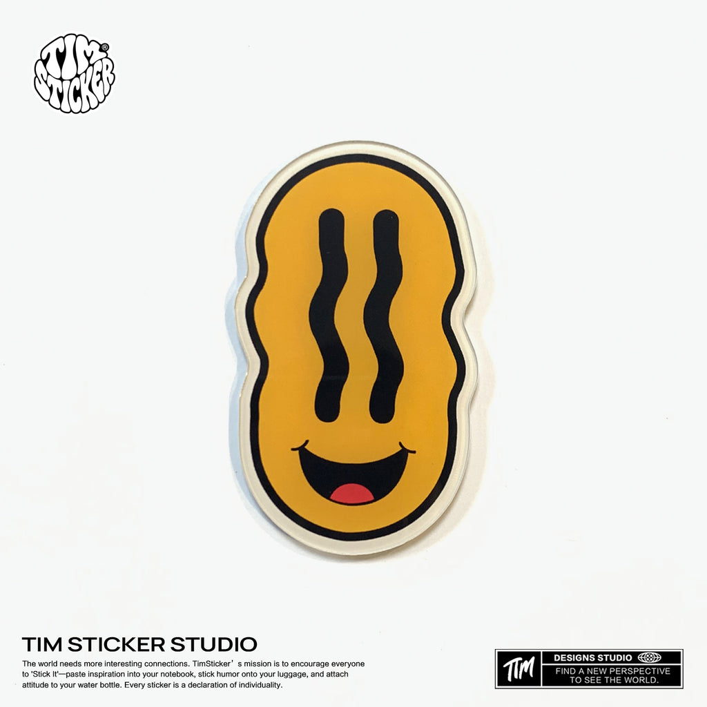 Strong Magnetic Scratch-Free Smile Pattern Refrigerator Magnets, Protects Refrigerator Surface Without Marks TIM STICKER®