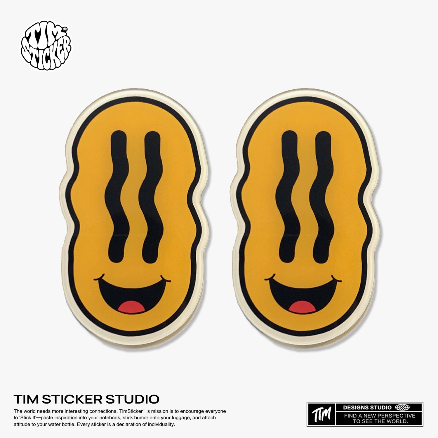 Strong Magnetic Scratch-Free Smile Pattern Refrigerator Magnets, Protects Refrigerator Surface Without Marks TIM STICKER®