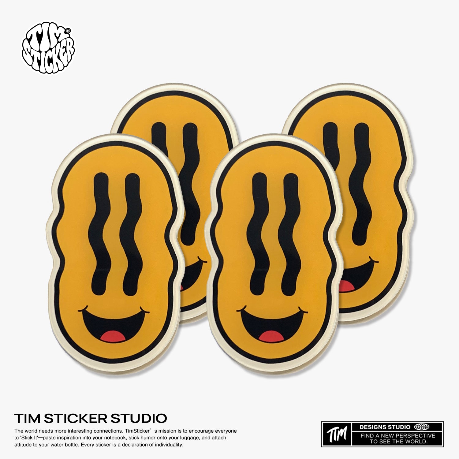 Strong Magnetic Scratch-Free Smile Pattern Refrigerator Magnets, Protects Refrigerator Surface Without Marks TIM STICKER®