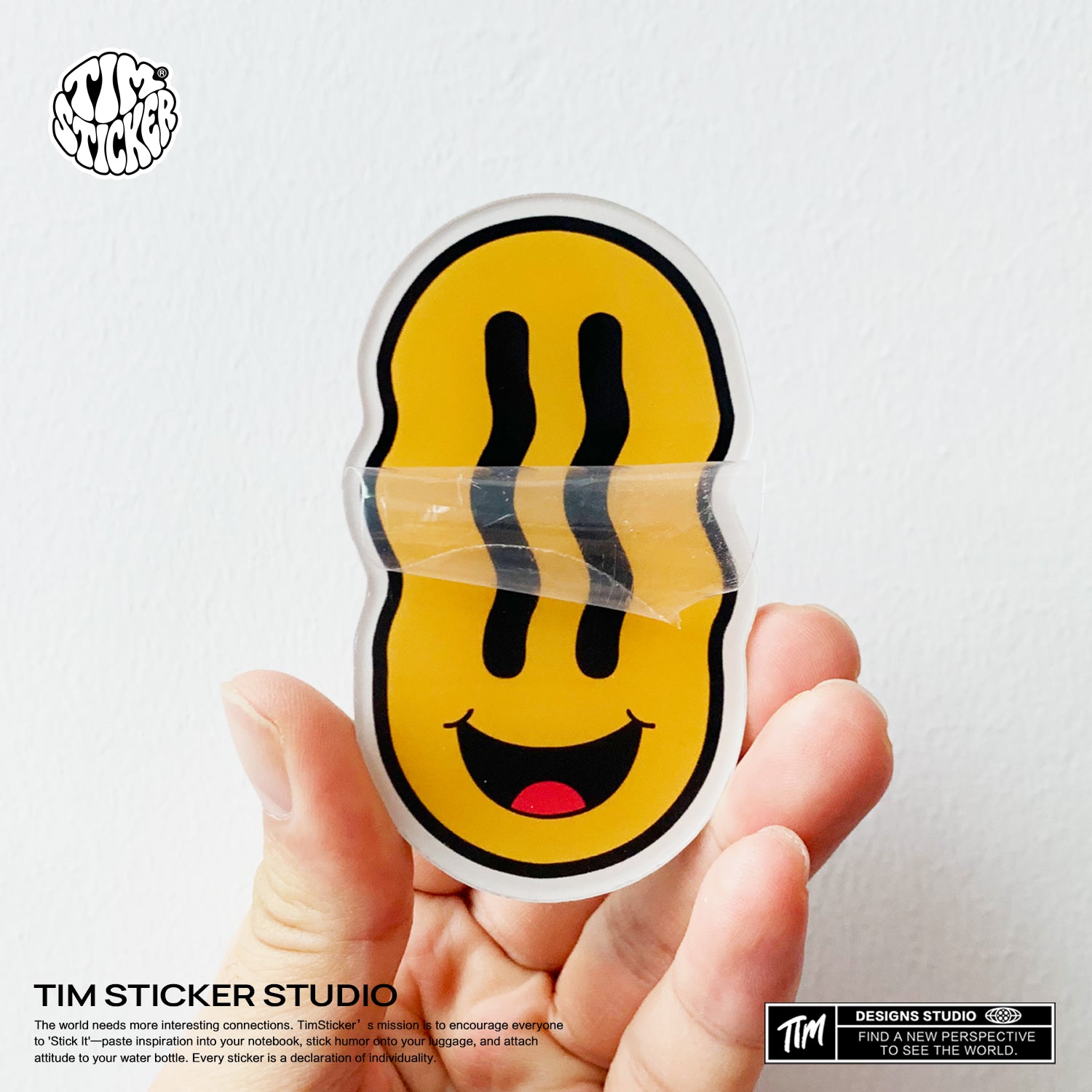 Strong Magnetic Scratch-Free Smile Pattern Refrigerator Magnets, Protects Refrigerator Surface Without Marks TIM STICKER®