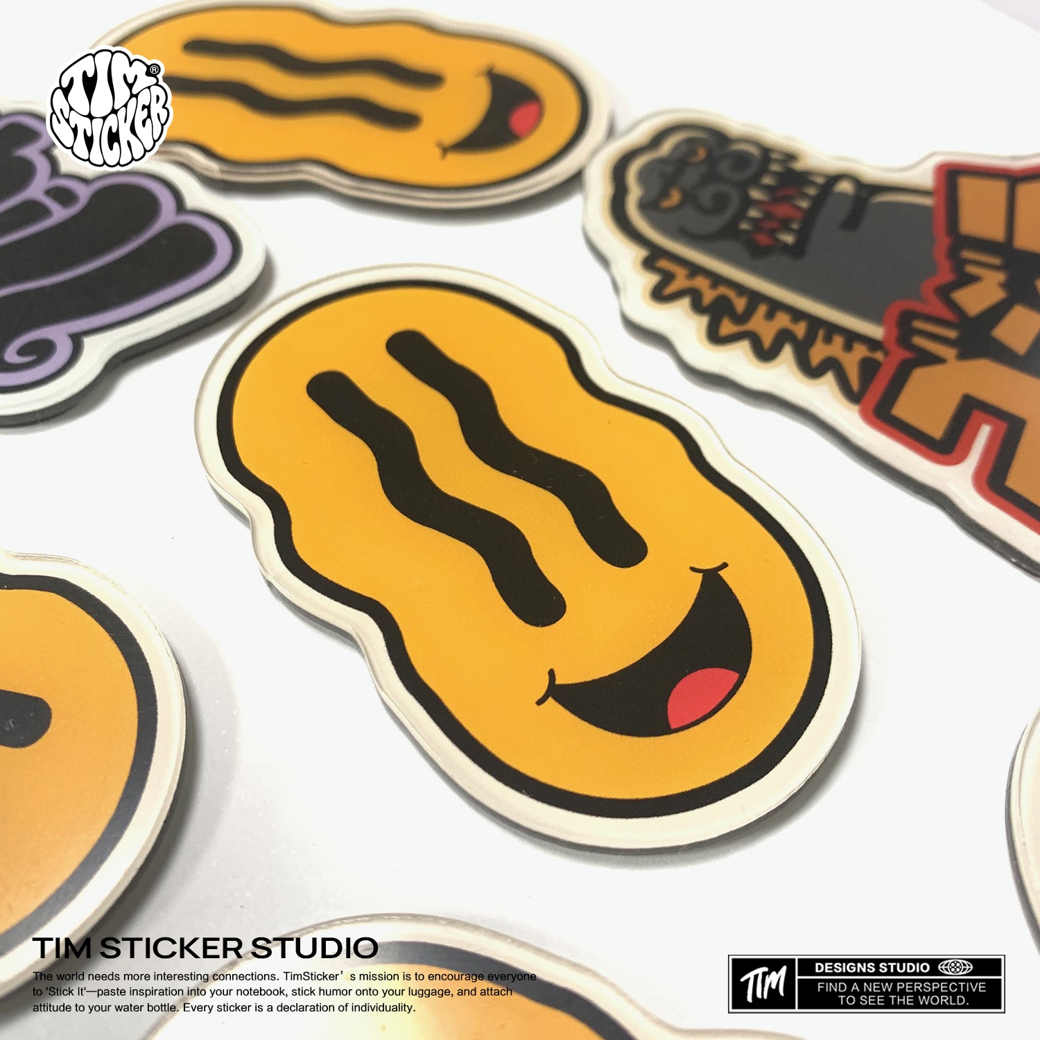 Strong Magnetic Scratch-Free Smile Pattern Refrigerator Magnets, Protects Refrigerator Surface Without Marks TIM STICKER®