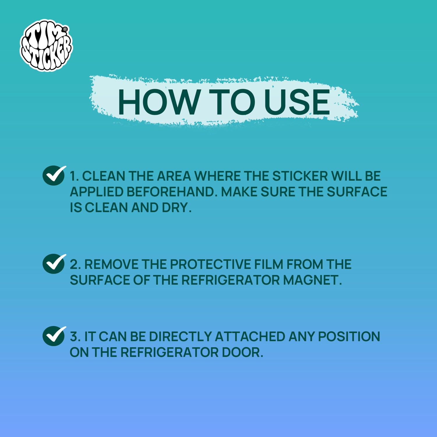 Strong Magnetic Scratch-Free Devil head Pattern Refrigerator Magnets, Protects Refrigerator Surface Without Marks TIM STICKER®