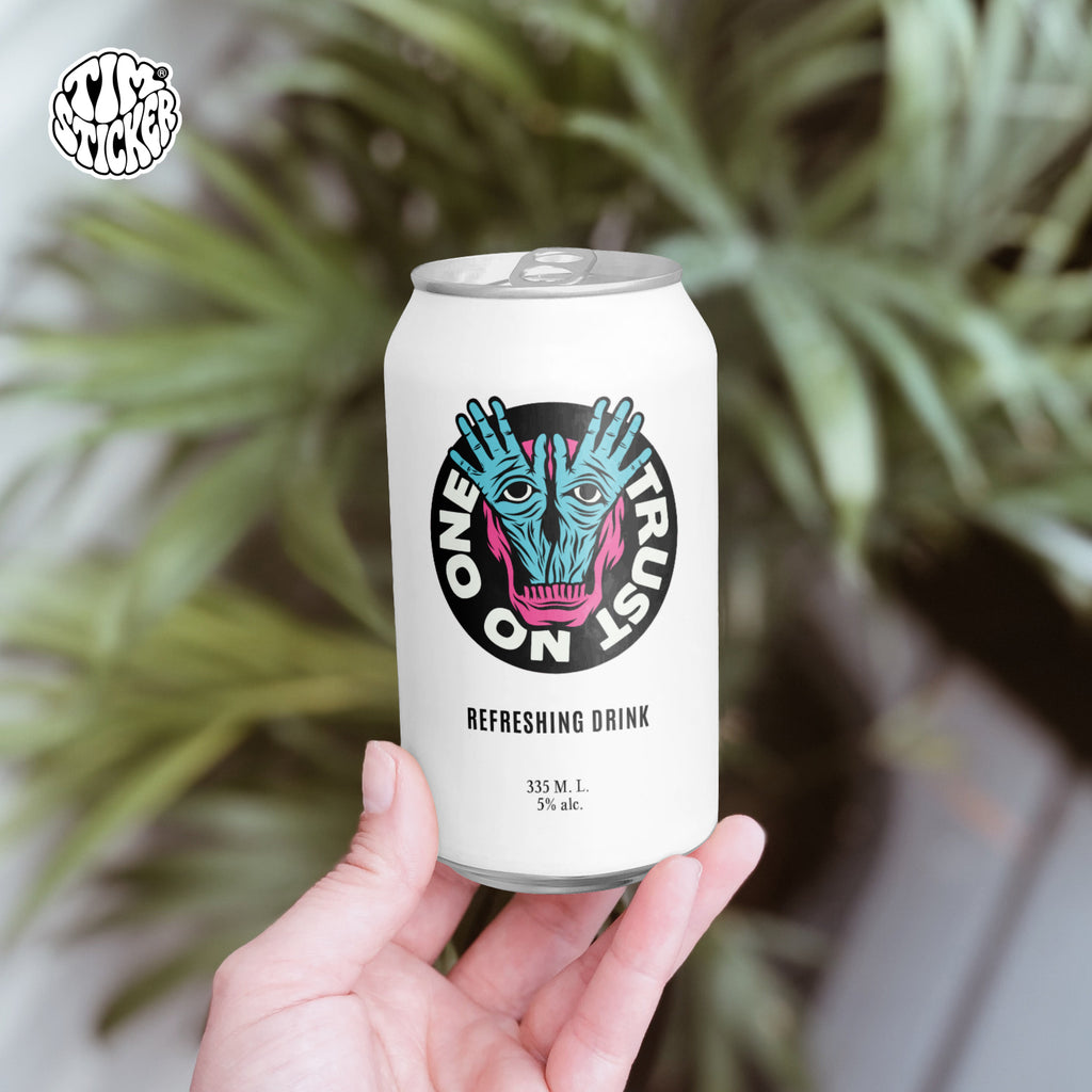 Trust no one Waterproof Stickers, Monster Hand And Eyes Vinyl Sticker Style Decal for Laptop, Water Bottle, Car, Skateboard, 3 PCS, Not Reusable TIM STICKER®