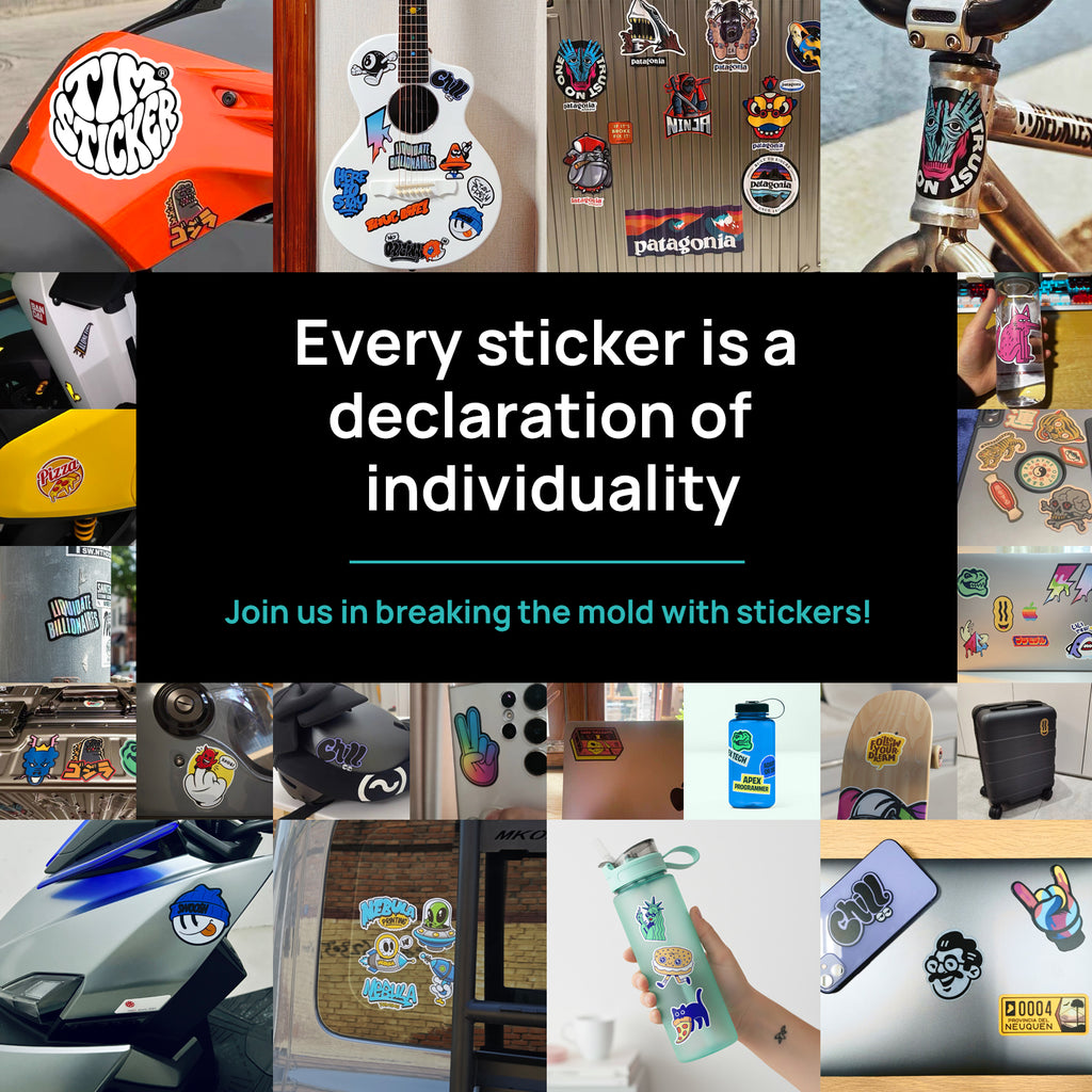 Tyrannosaur Skull Water Bottle Stickers, Waterproof & Grit Texture, 3 PCS, Not Reusable TIM STICKER®