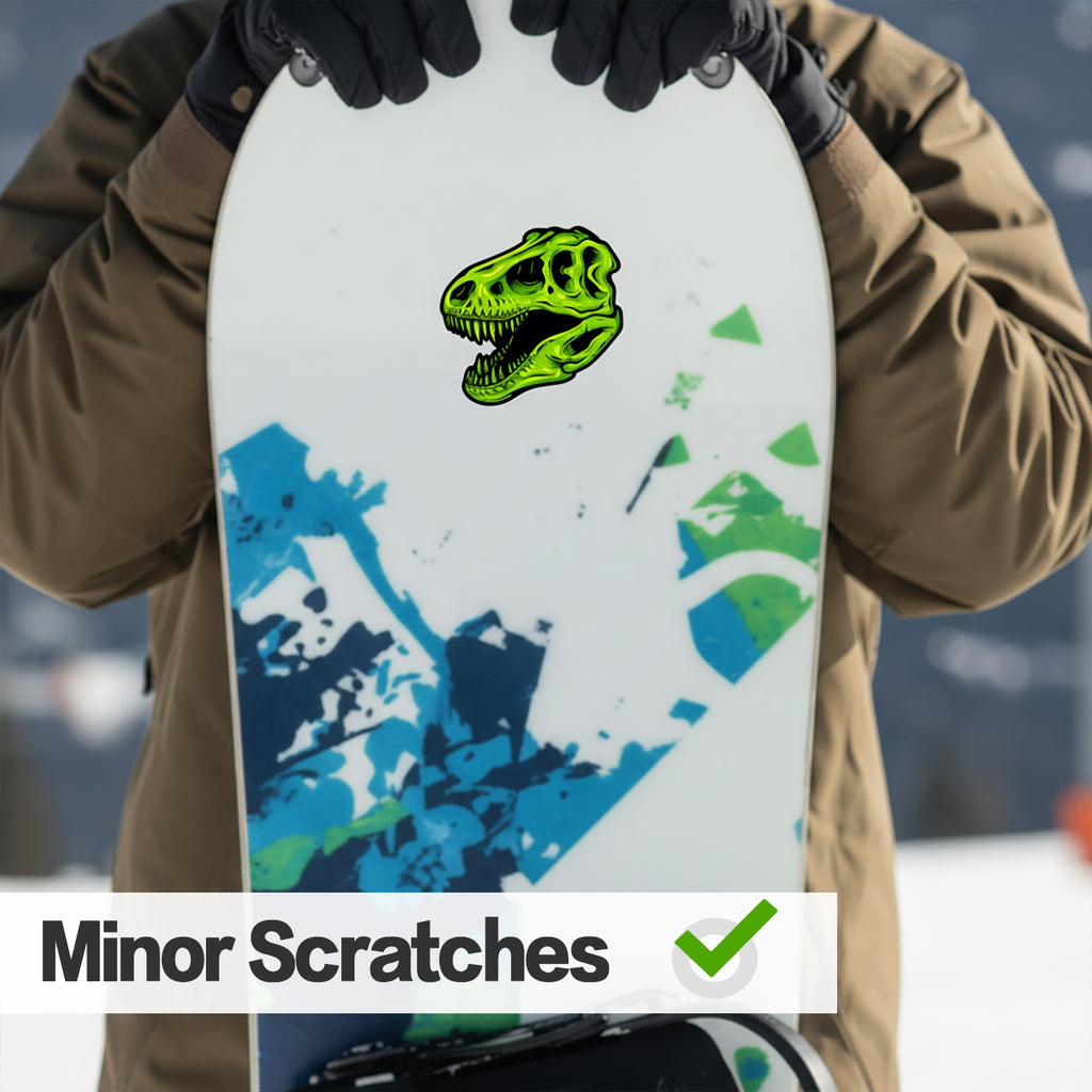 Tyrannosaur Skull Water Bottle Stickers, Waterproof & Grit Texture, 3 PCS, Not Reusable TIM STICKER®