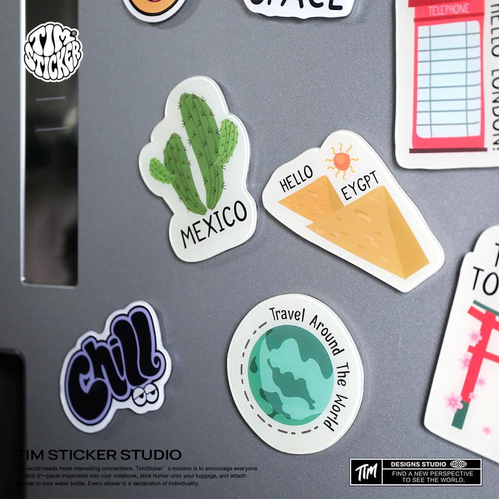 Strong Magnetic Scratch-Free Wonderful journey Pattern Refrigerator Magnets, Protects Refrigerator Surface Without Marks TIM STICKER®