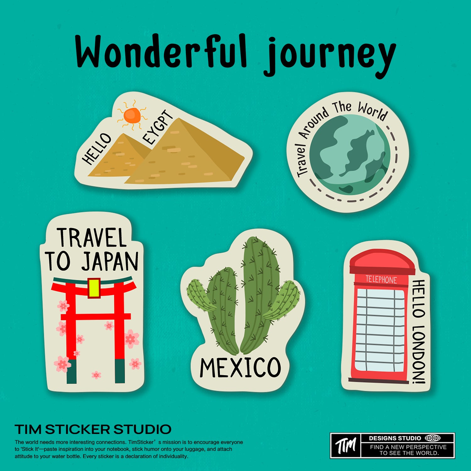 Strong Magnetic Scratch-Free Wonderful journey Pattern Refrigerator Magnets, Protects Refrigerator Surface Without Marks TIM STICKER®