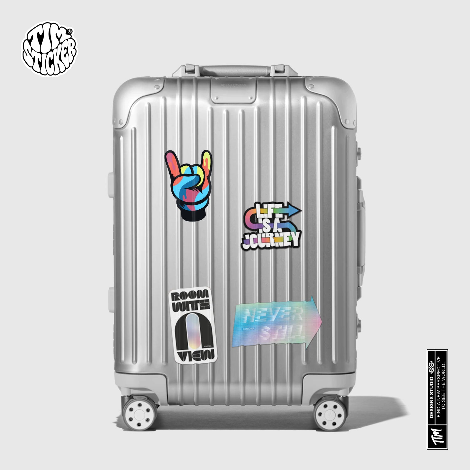 Yoo Graffiti Sticker Set, Trendy Cartoon Outdoor Style Sticker Decal for Laptop, Water Bottle, Car, Skateboard, 3 PCS, Not Reusable TIM STICKER®