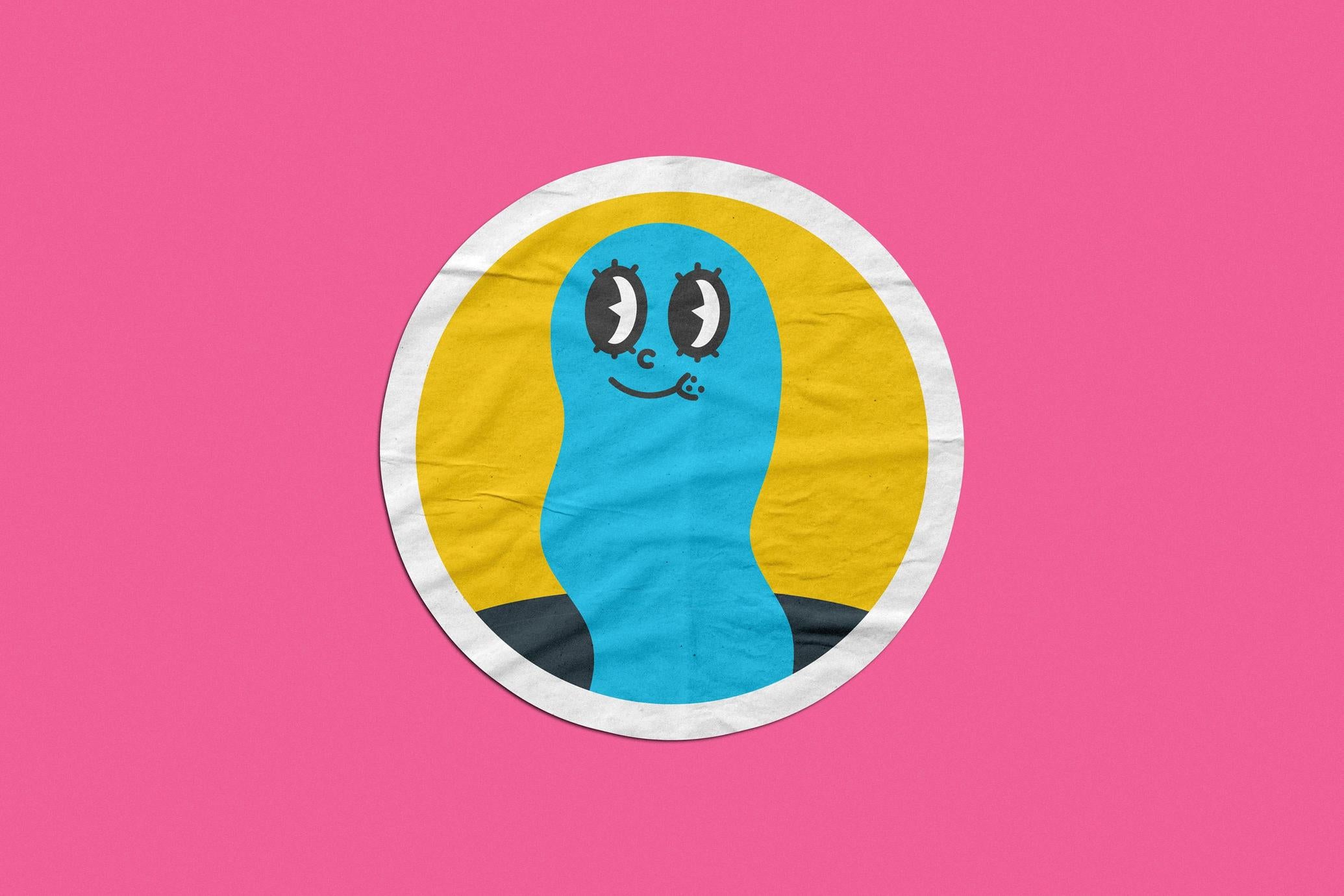 Matte Vinyl Sticker Mockup