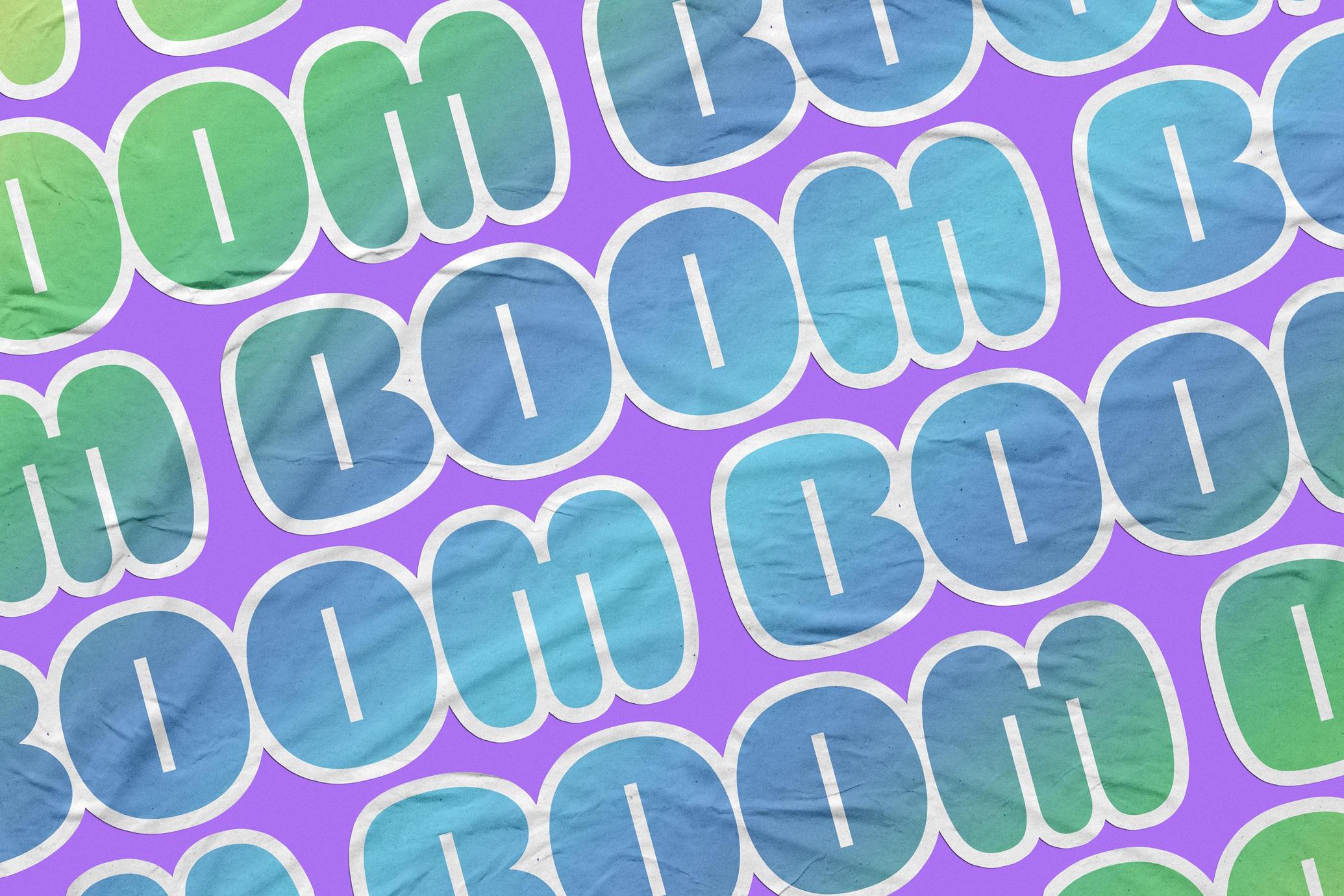 Matte Vinyl Sticker Mockup