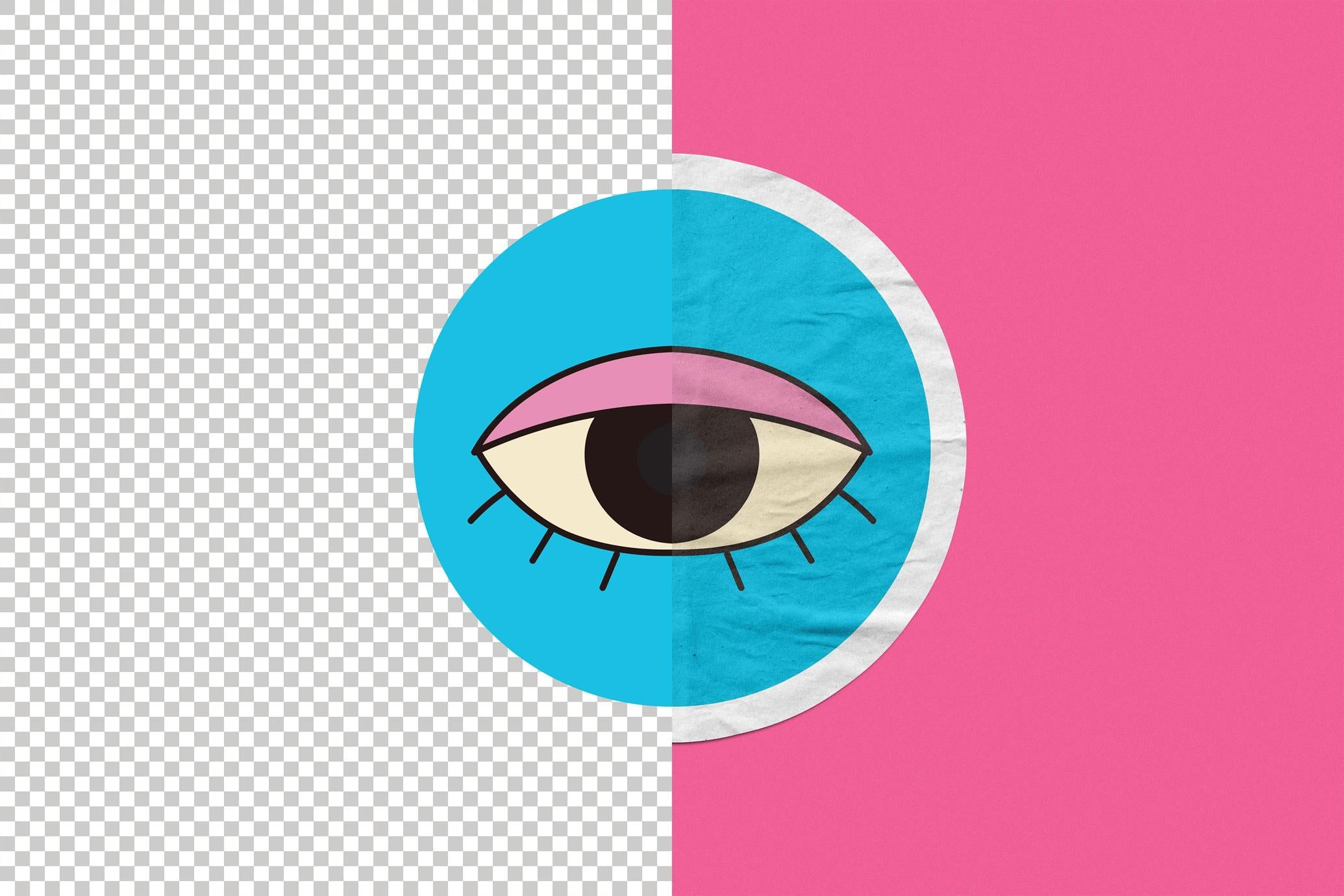 Matte Vinyl Sticker Mockup