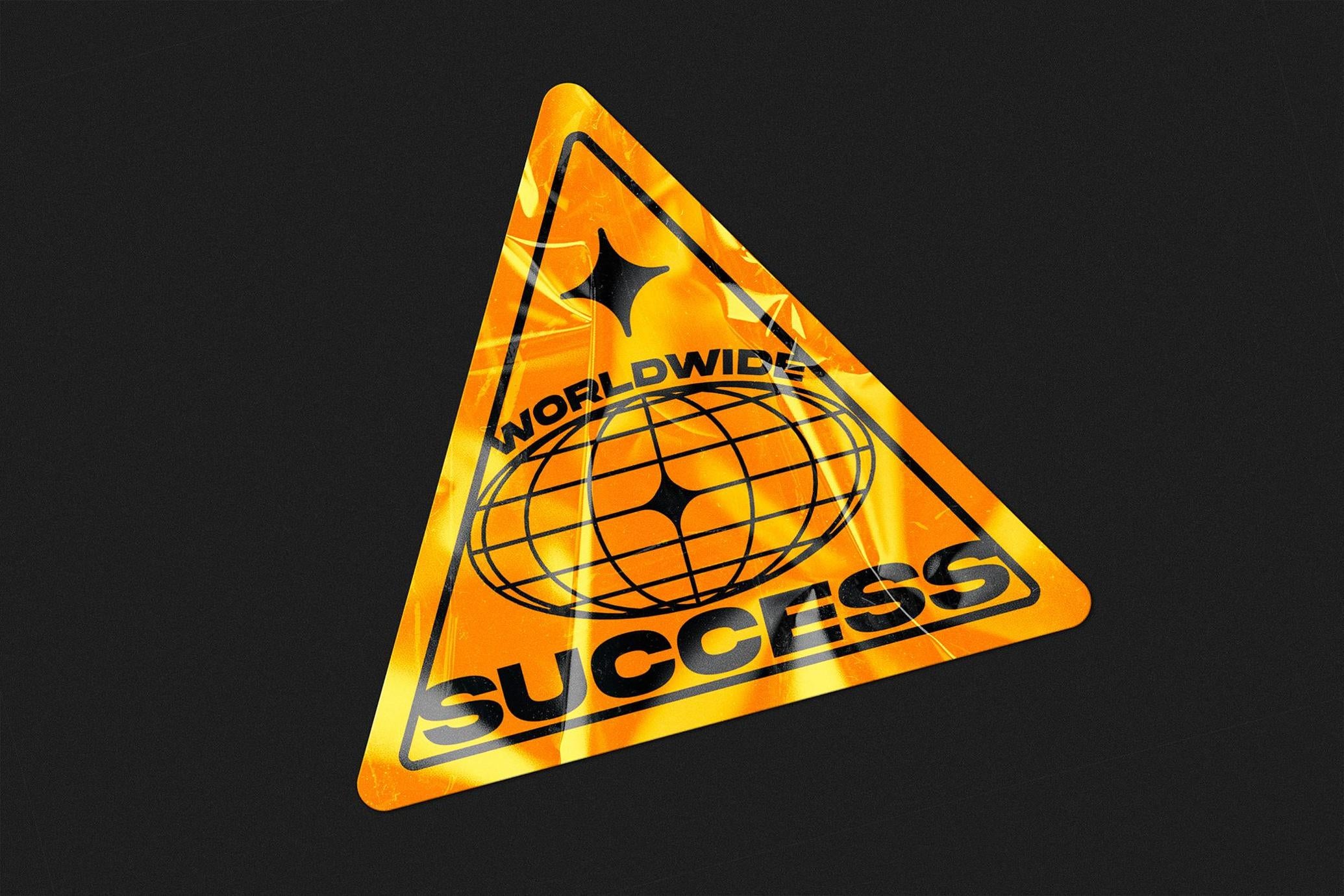 Plastic Sticker Mockup