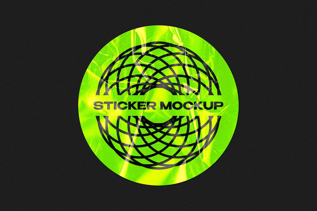 Plastic Sticker Mockup