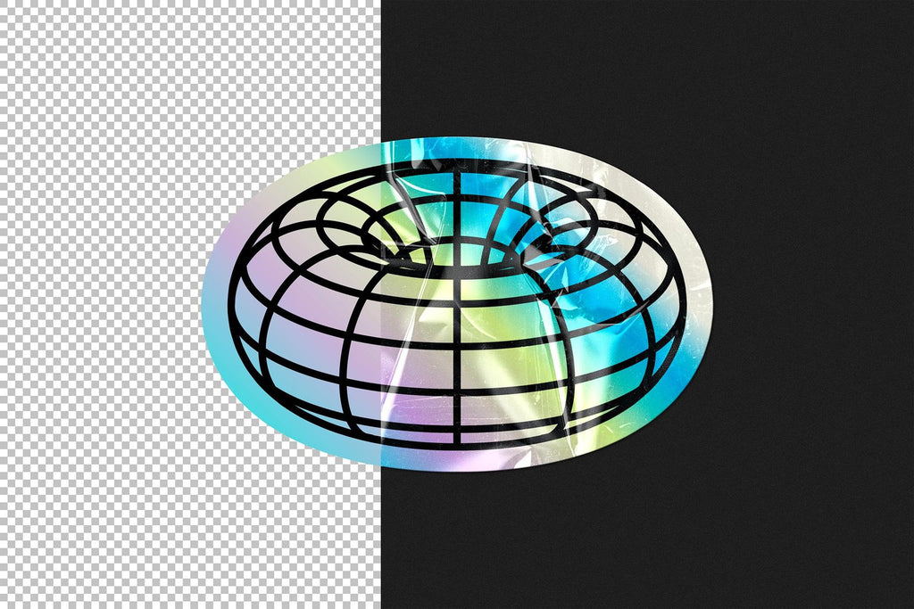 Plastic Sticker Mockup