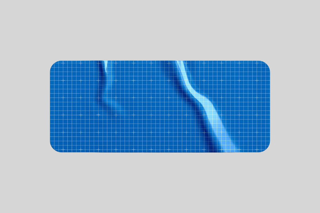 Rectangle Plastic Sticker Mockup