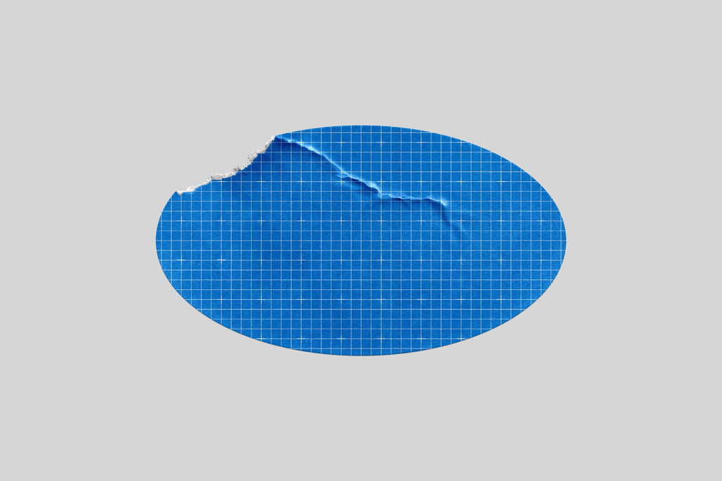 Ripped Oval Sticker Mockup