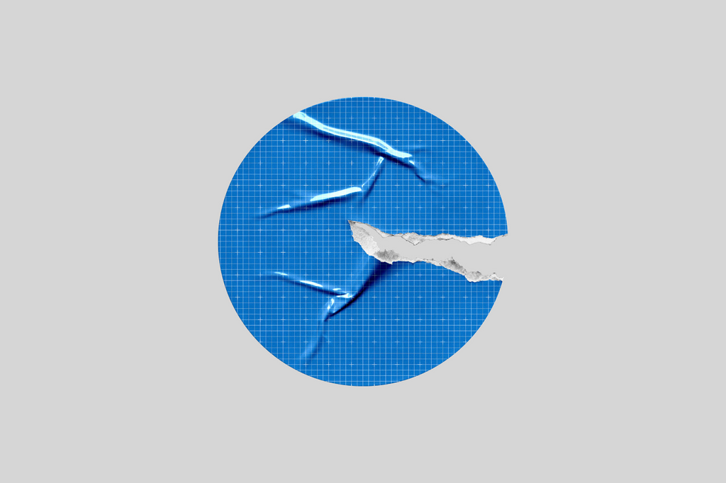 Round Torn Sticker Mockup