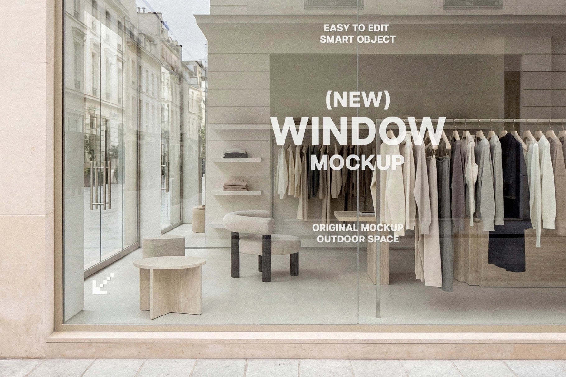 Shopfront Window Sticker Mockup