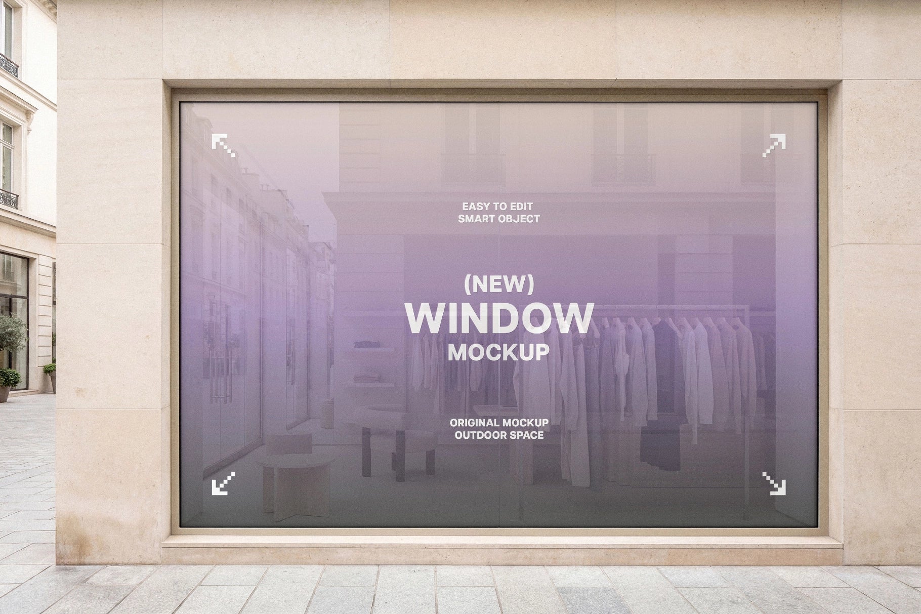 Shopfront Window Sticker Mockup