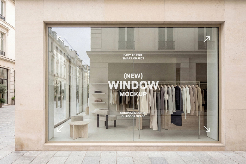 Shopfront Window Sticker Mockup