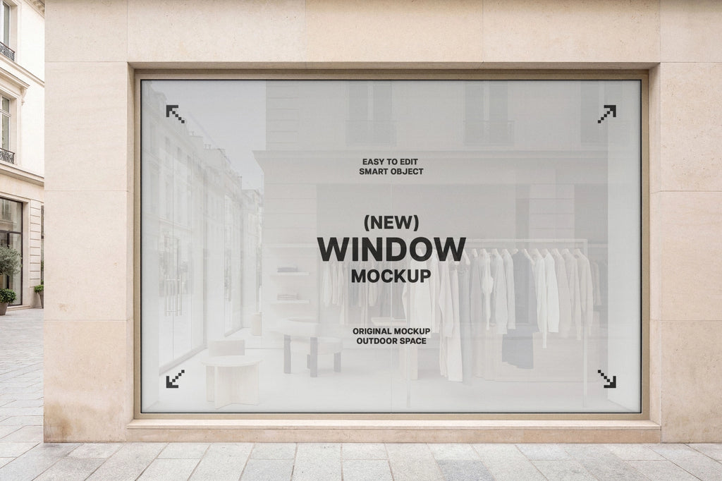 Shopfront Window Sticker Mockup