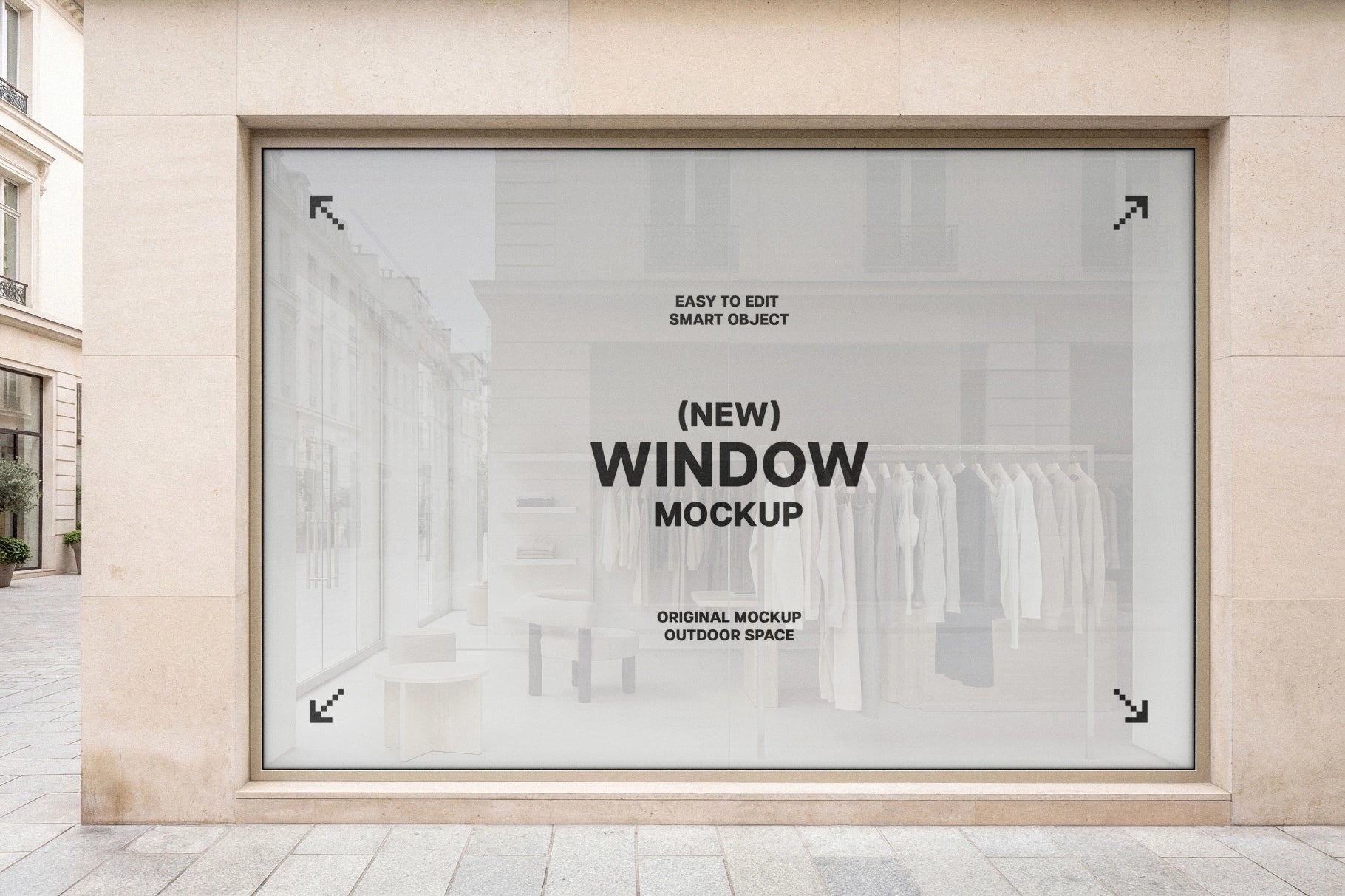 Shopfront Window Sticker Mockup
