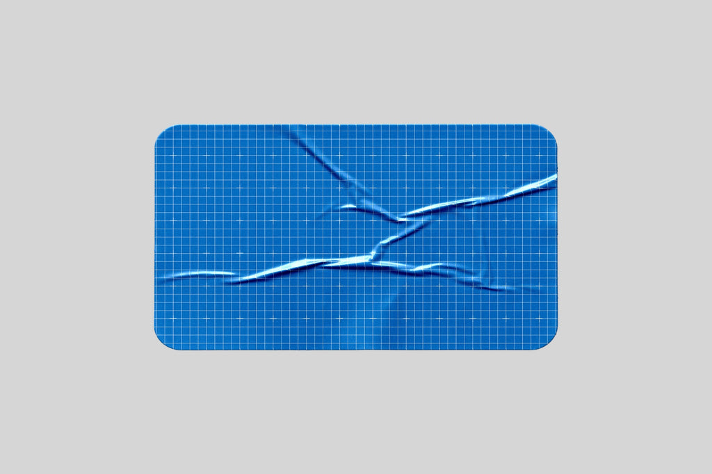 Vinyl Rectangle Sticker Mockup