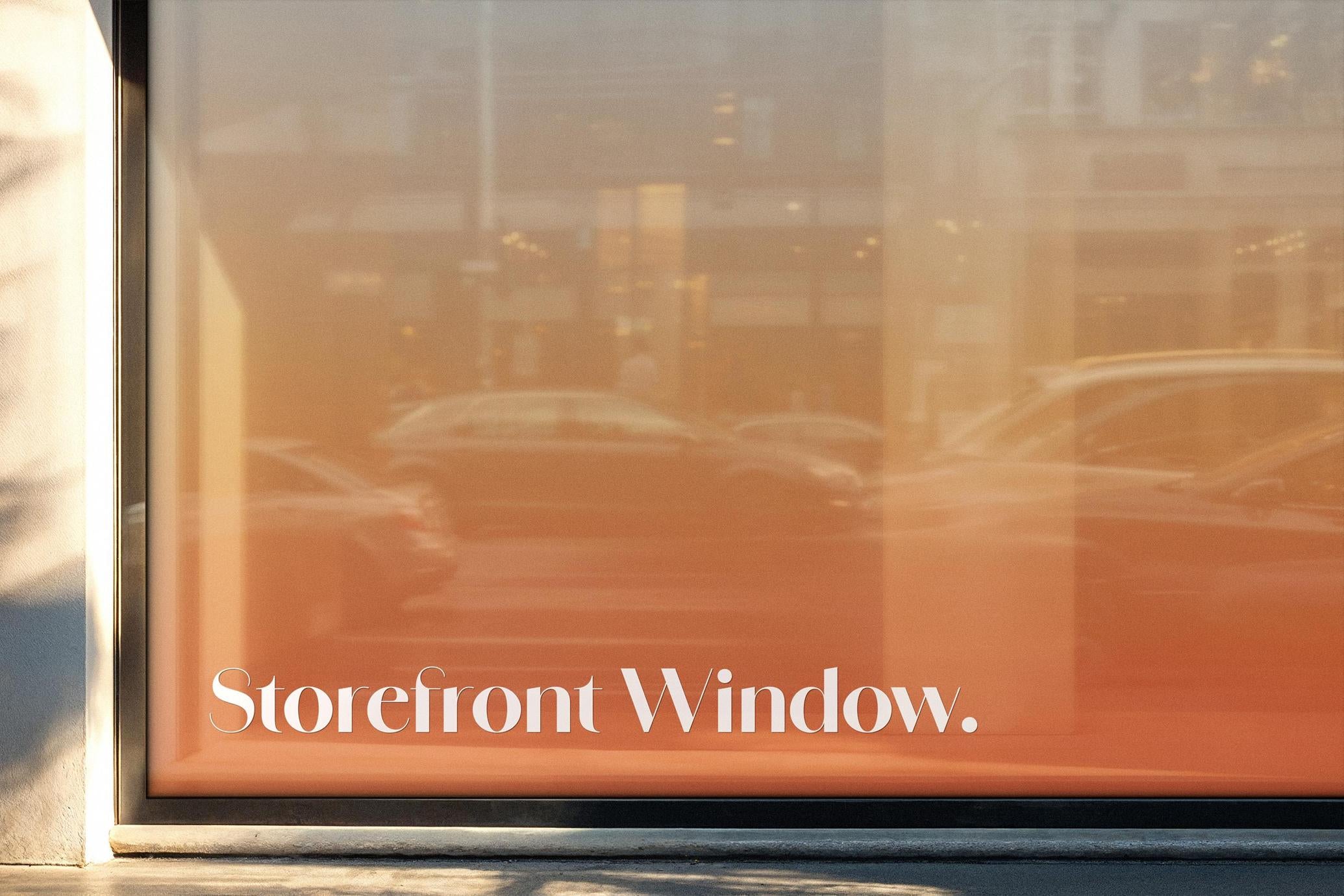 Window Sticker Mockup – TIM STICKER