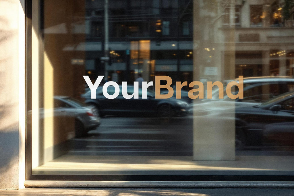 Window Sticker Mockup