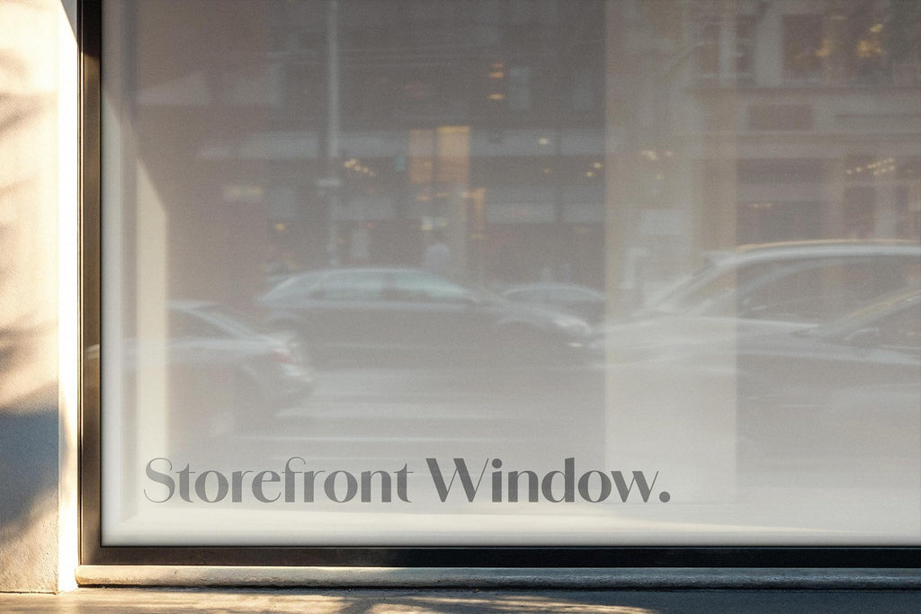 Window Sticker Mockup