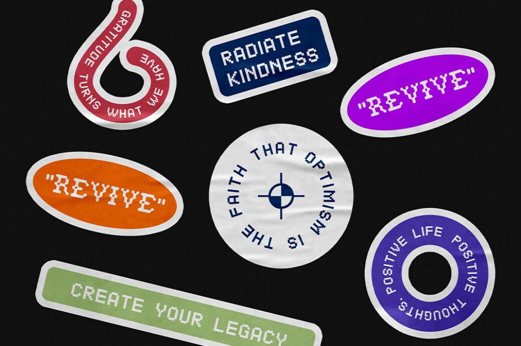 Wrinkled Glossy Sticker Mockup